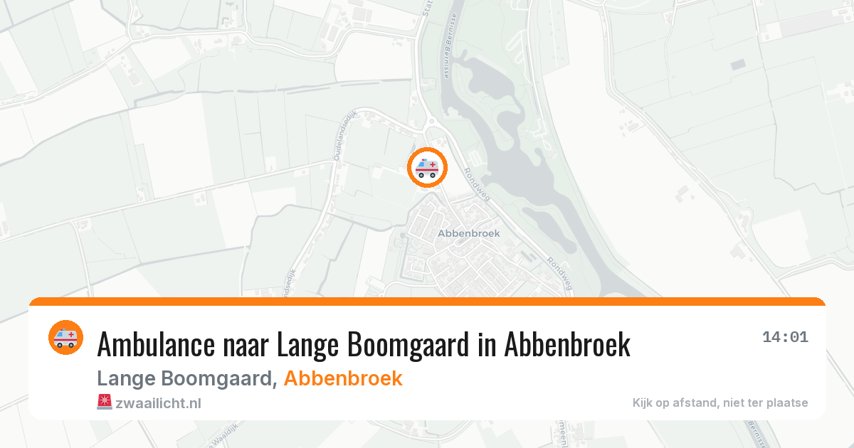 Ambulance naar Lange Boomgaard in Abbenbroek — 11 jul 2026