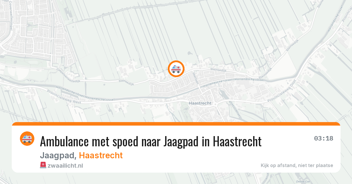 Ambulance met spoed naar Jaagpad in Haastrecht — 11 jul 2026