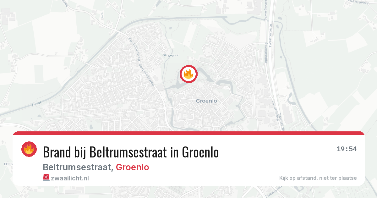 Brand bij Beltrumsestraat in Groenlo — 29 mei 2026