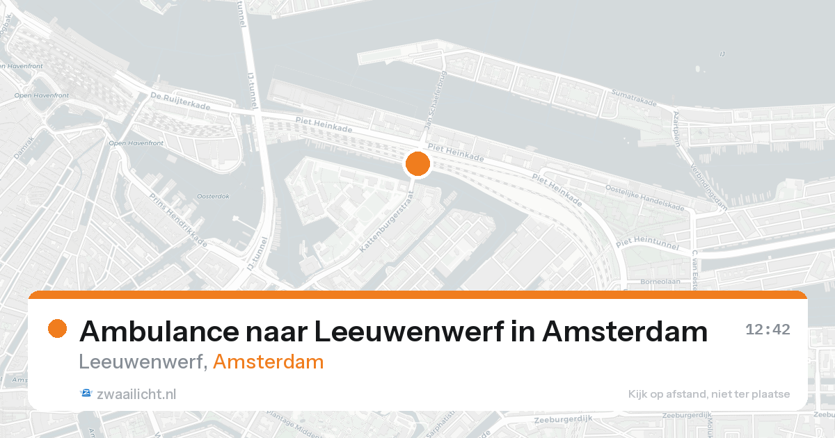 Ambulance naar Leeuwenwerf in Amsterdam — 19 aug 2026