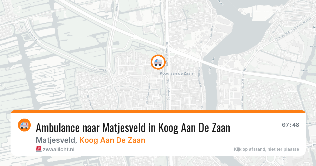Ambulance naar Matjesveld in Koog Aan De Zaan — 28 mrt 2026