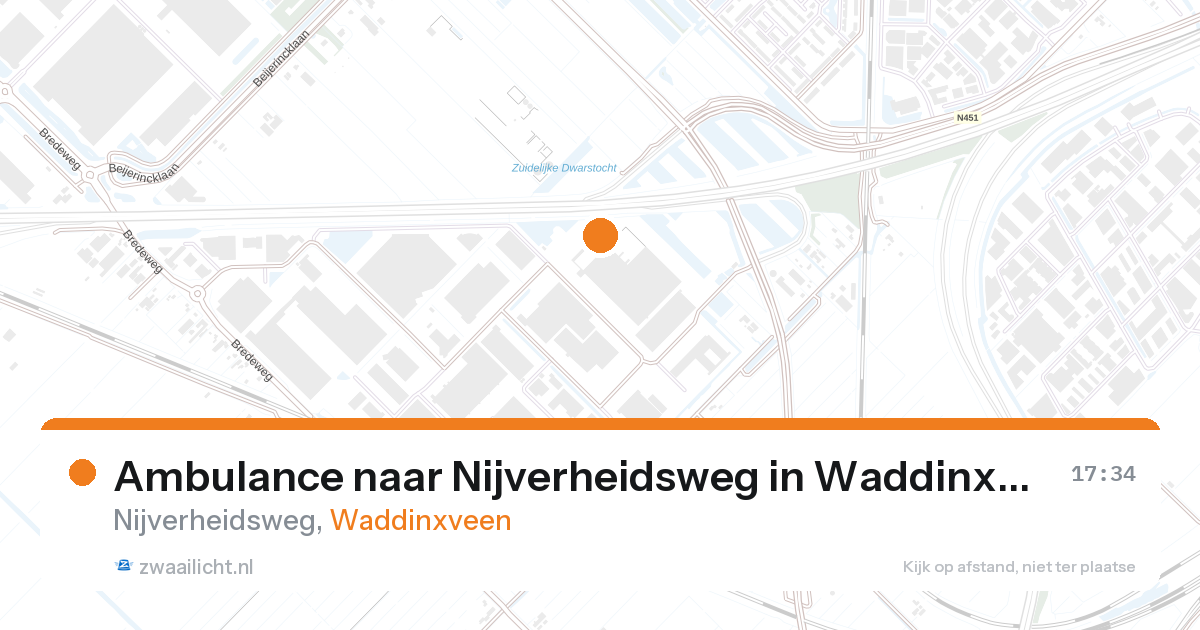 Ambulance naar Nijverheidsweg in Waddinxveen — 20 feb 2026