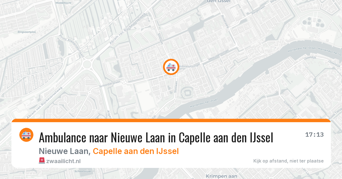 Ambulance naar Nieuwe Laan in Capelle aan den IJssel — 11 aug 2026