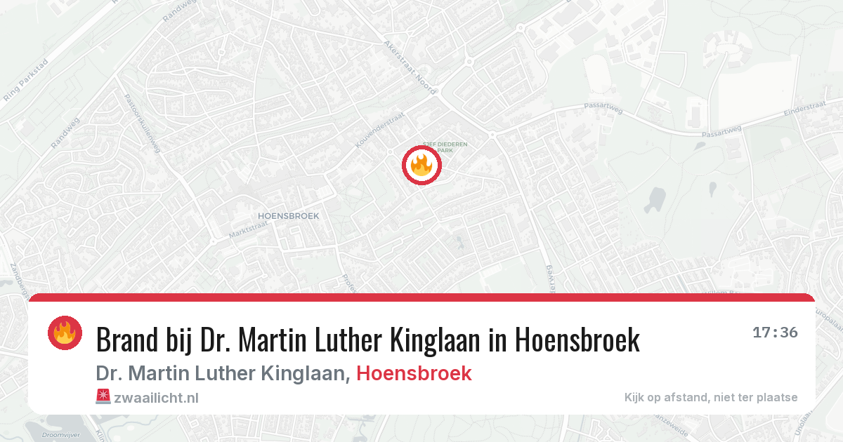 Brand bij Dr. Martin Luther Kinglaan in Hoensbroek — 28 jun 2026