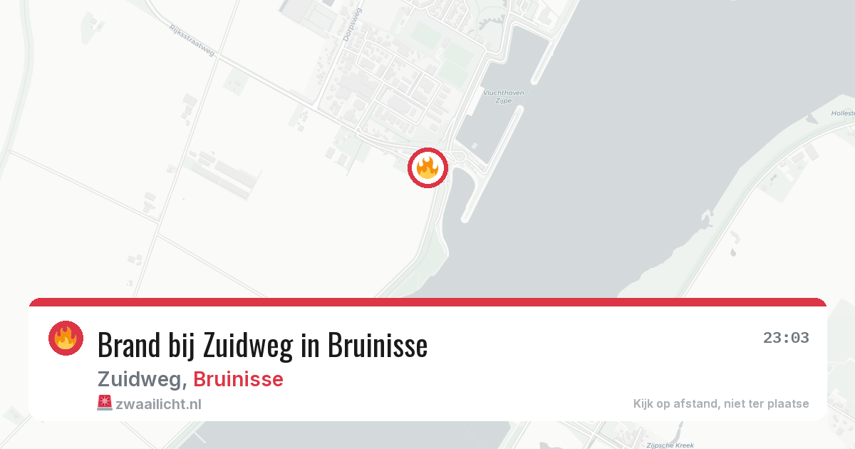Brand bij Zuidweg in Bruinisse — 1 jul 2026