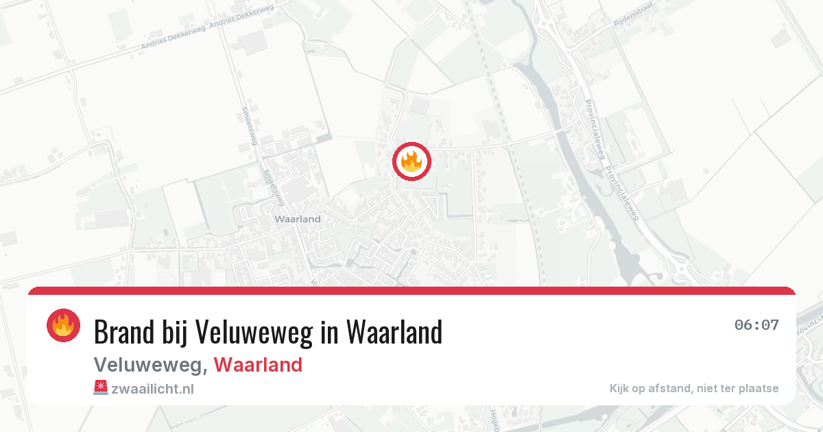 Brand bij Veluweweg in Waarland — 19 mrt 2026