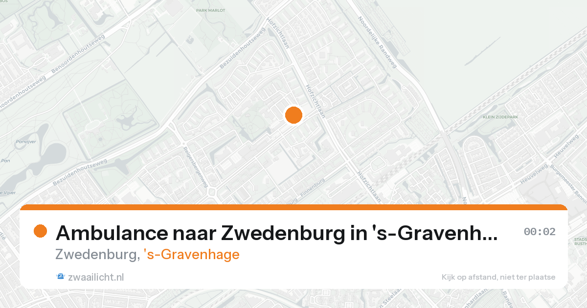 Ambulance naar Zwedenburg in 's-Gravenhage — 30 jan 2026