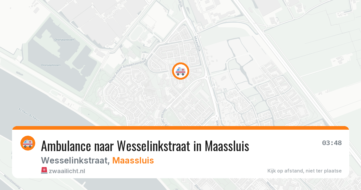 Ambulance naar Wesselinkstraat in Maassluis — 16 apr 2026
