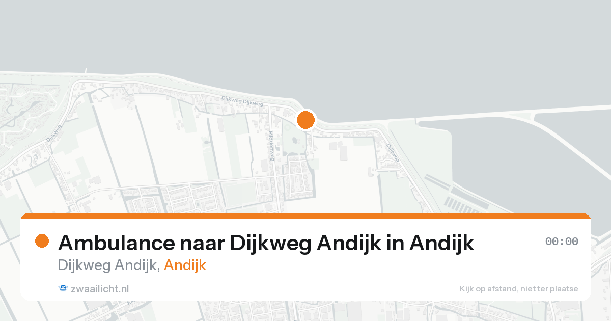 Ambulance naar Dijkweg Andijk in Andijk — 16 aug 2026