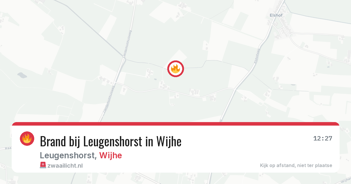 Brand bij Leugenshorst in Wijhe — 24 jun 2026