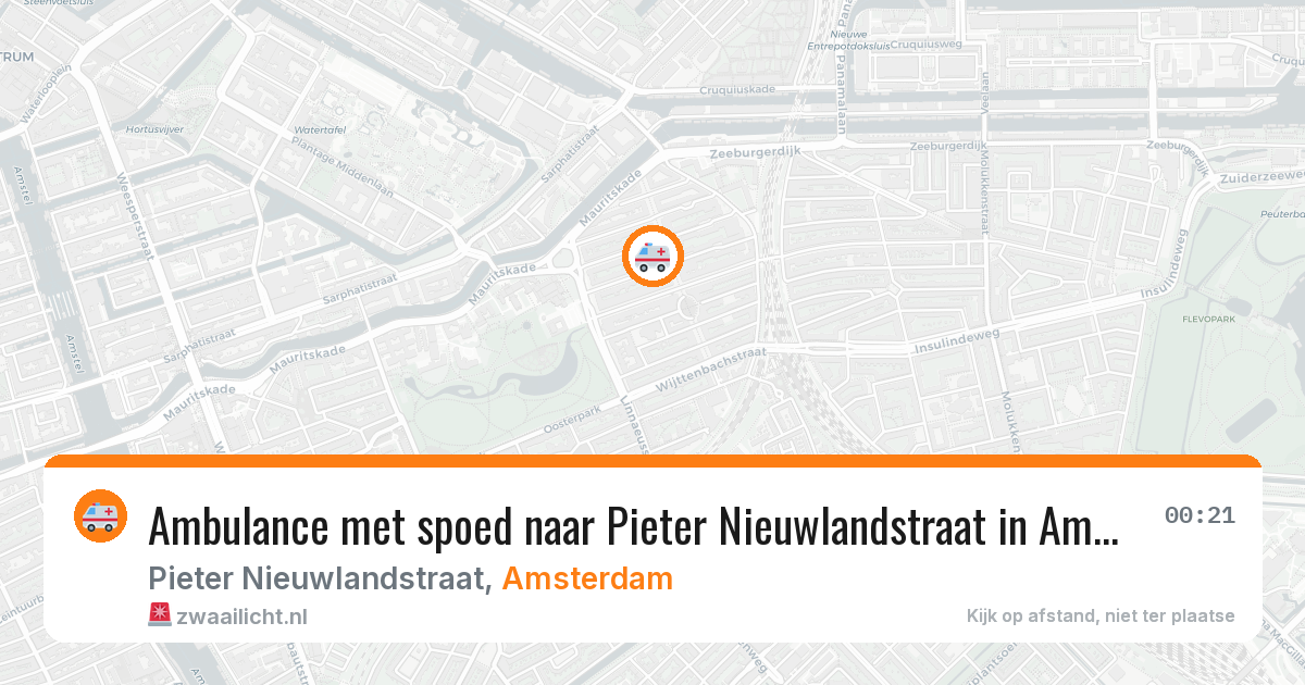 Ambulance met spoed naar Pieter Nieuwlandstraat in Amsterdam — 28 jan 2026