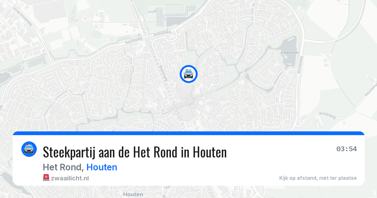 Steekpartij aan de Het Rond in Houten — 8 aug 2026