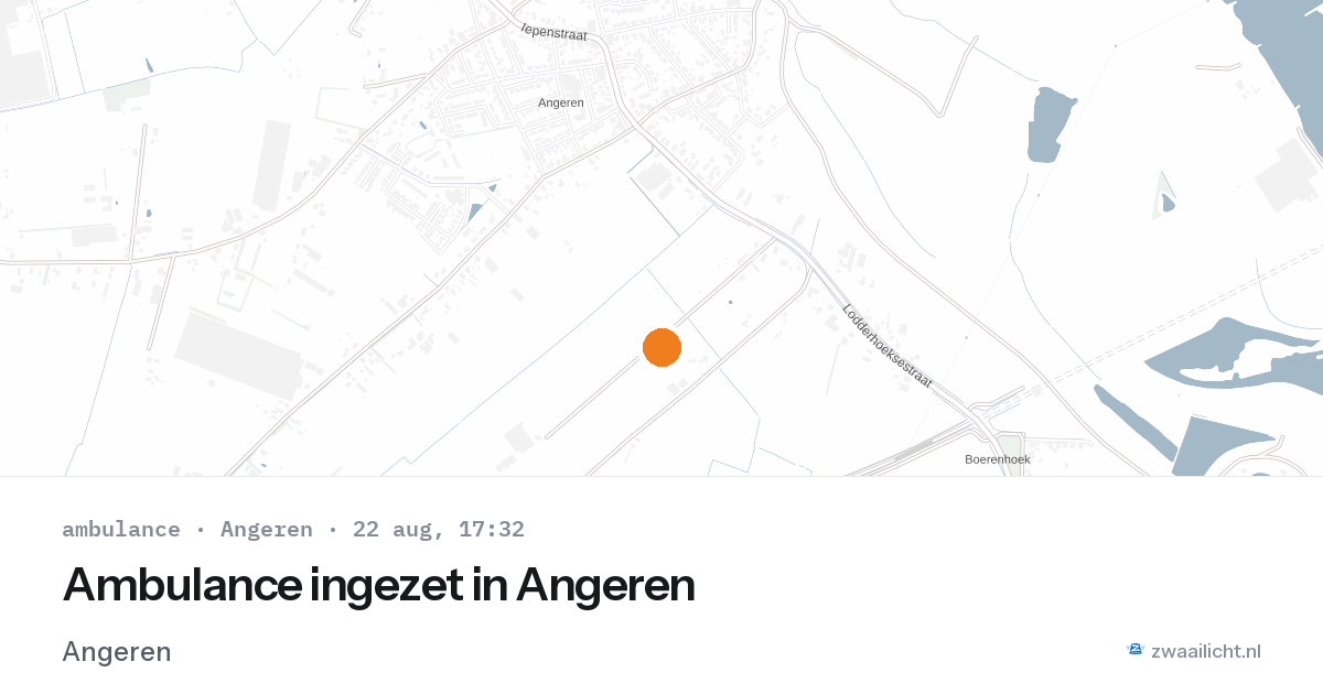 Ambulance ingezet in Angeren — 22 aug 2026
