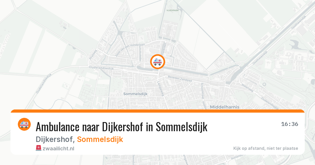 Ambulance naar Dijkershof in Sommelsdijk — 7 jul 2026