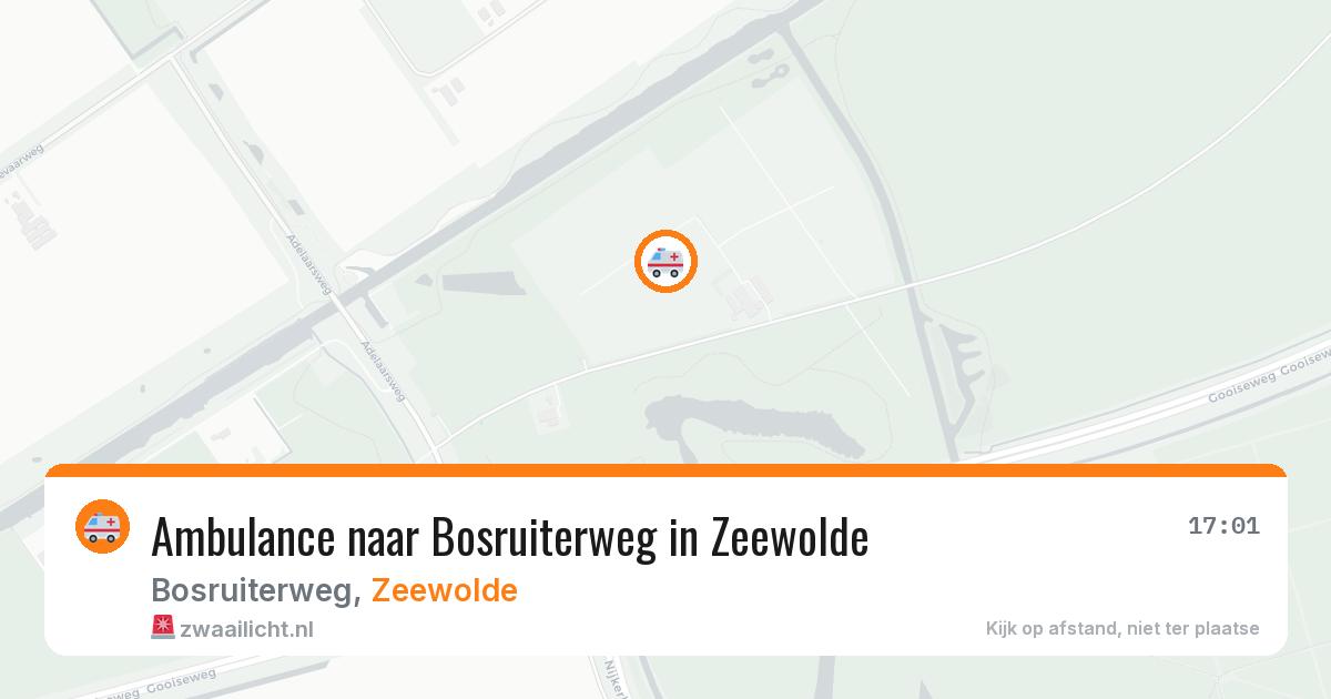Ambulance naar Bosruiterweg in Zeewolde — 26 jun 2026