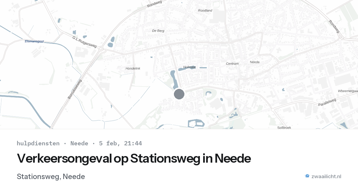 Verkeersongeval op Stationsweg in Neede — 5 feb 2026
