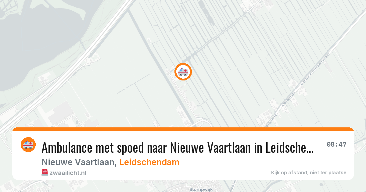 Ambulance met spoed naar Nieuwe Vaartlaan in Leidschendam — 3 aug 2026