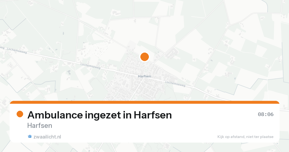 Ambulance ingezet in Harfsen — 9 aug 2026
