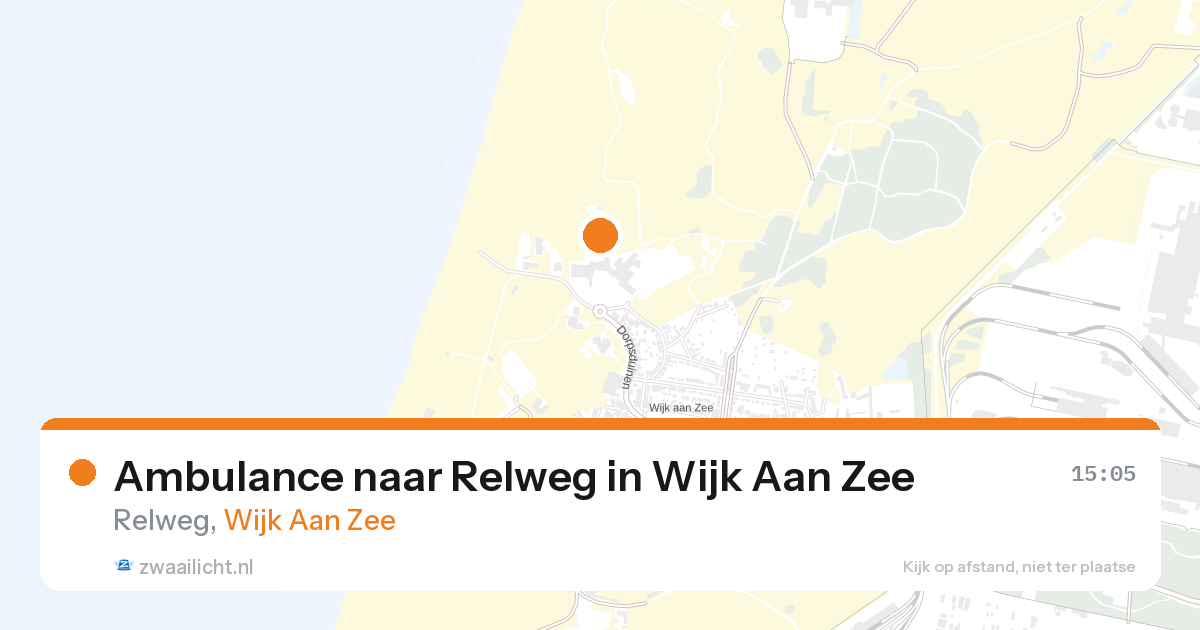 Ambulance naar Relweg in Wijk Aan Zee — 25 aug 2026