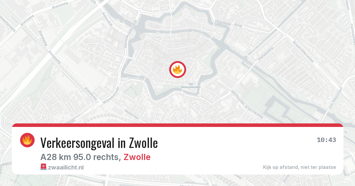 Verkeersongeval in Zwolle — 9 aug 2026