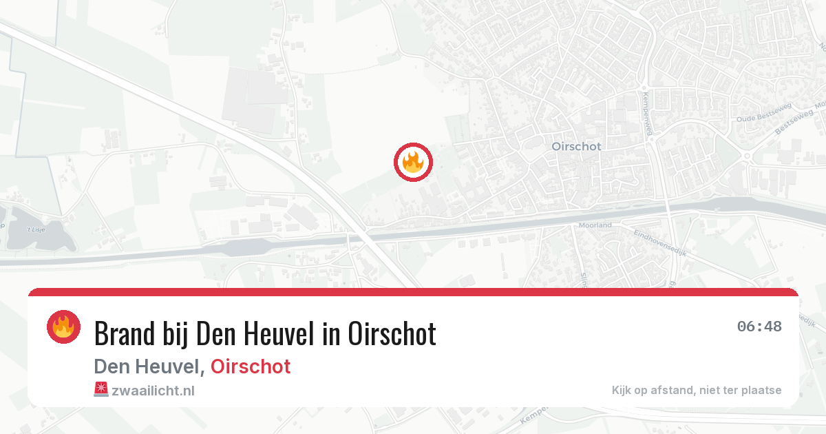 Brand bij Den Heuvel in Oirschot — 11 aug 2026