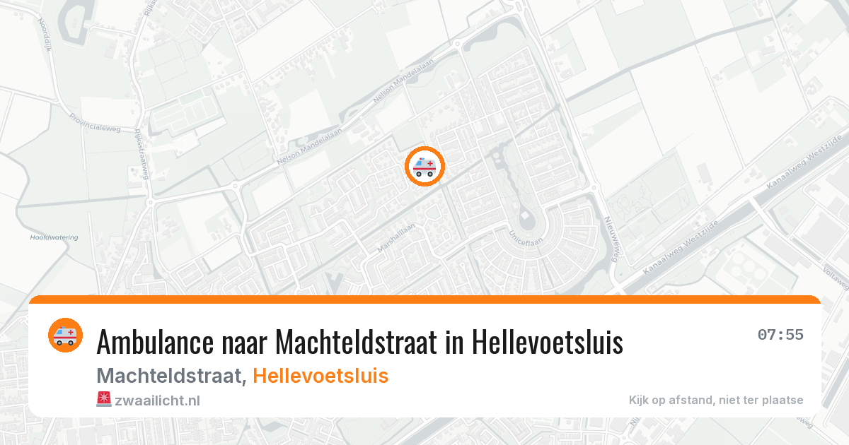 Ambulance naar Machteldstraat in Hellevoetsluis — 25 jun 2026