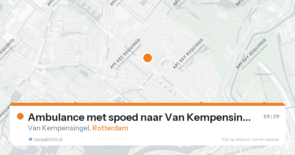 Ambulance met spoed naar Van Kempensingel in Rotterdam — 26 aug 2026