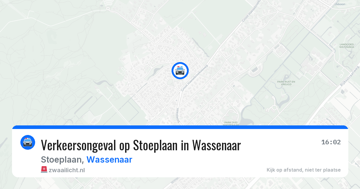 Verkeersongeval op Stoeplaan in Wassenaar — 5 mei 2026