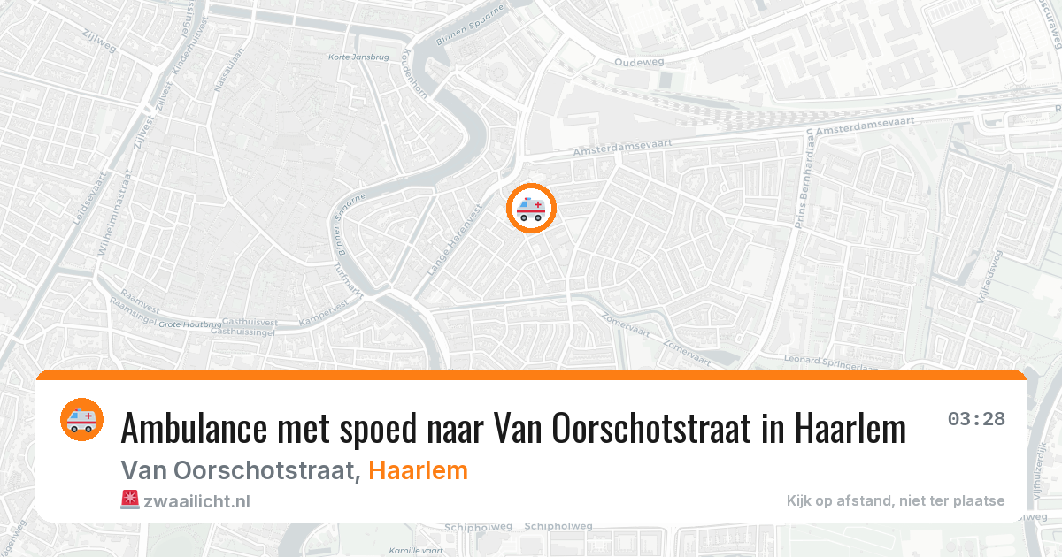 Ambulance met spoed naar Van Oorschotstraat in Haarlem — 24 jan 2026