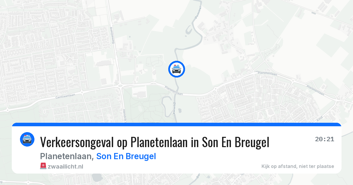 Verkeersongeval op Planetenlaan in Son En Breugel — 7 mei 2026