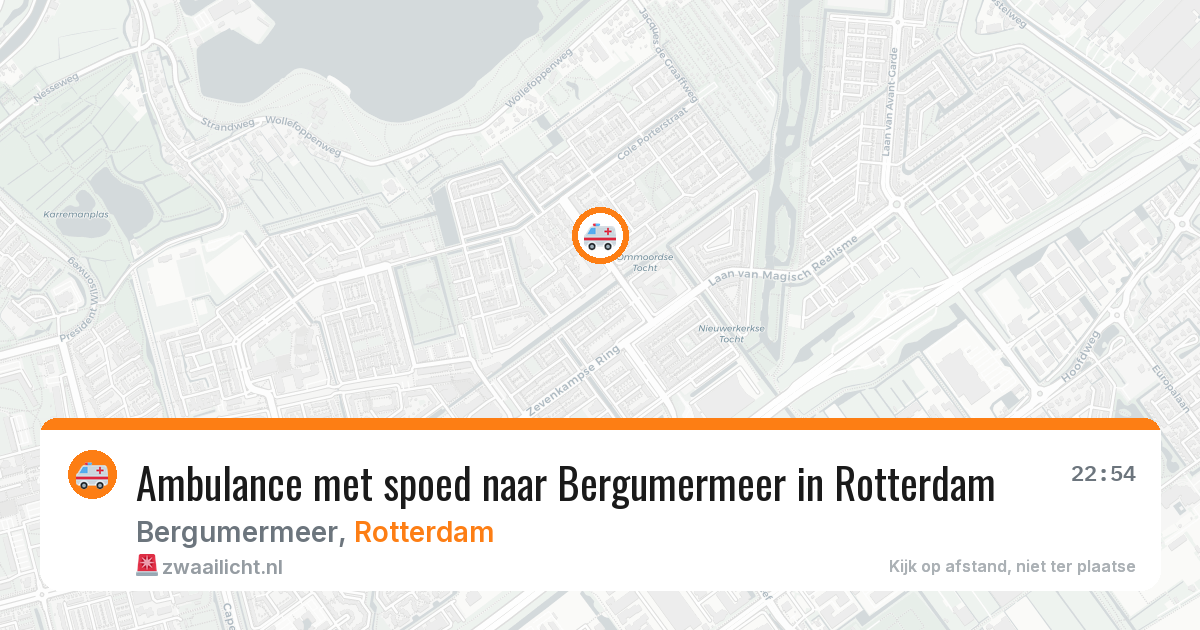 Ambulance met spoed naar Bergumermeer in Rotterdam — 28 jan 2026