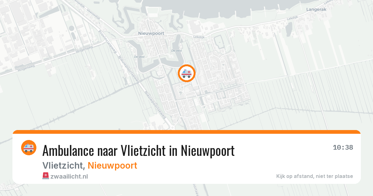 Ambulance naar Vlietzicht in Nieuwpoort — 6 mei 2026