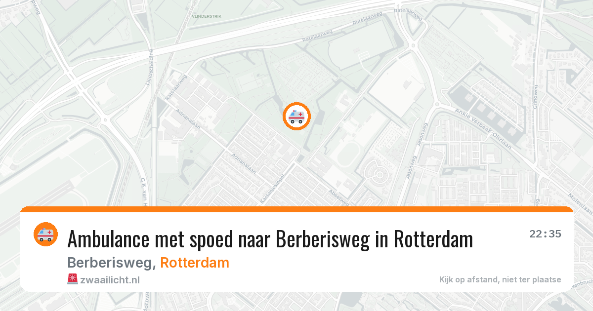 Ambulance met spoed naar Berberisweg in Rotterdam — 31 jul 2026