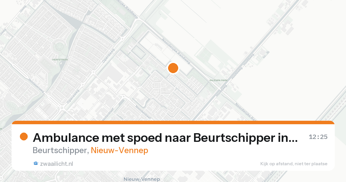 Ambulance met spoed naar Beurtschipper in Nieuw-Vennep — 15 aug 2026