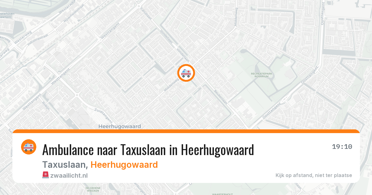 Ambulance naar Taxuslaan in Heerhugowaard — 4 feb 2026