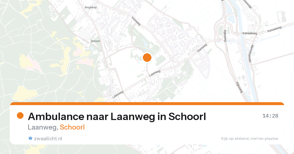 Ambulance naar Laanweg in Schoorl — 26 aug 2026