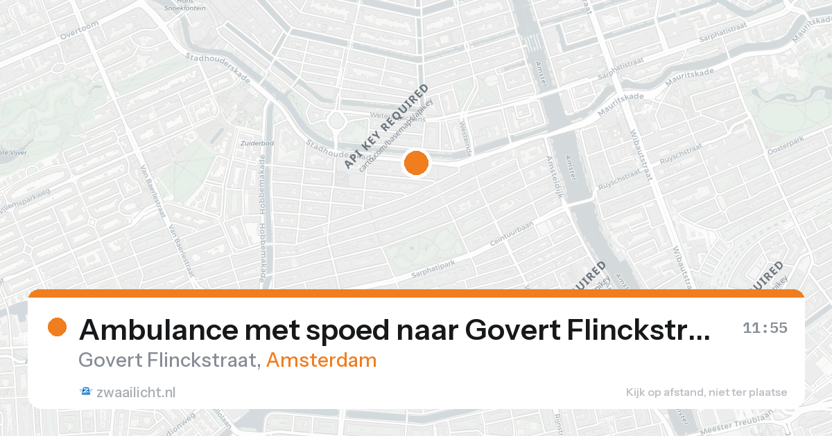 Ambulance met spoed naar Govert Flinckstraat in Amsterdam — 26 aug 2026