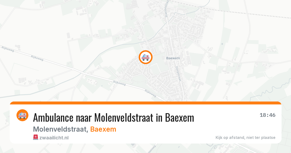 Ambulance naar Molenveldstraat in Baexem — 14 mei 2026