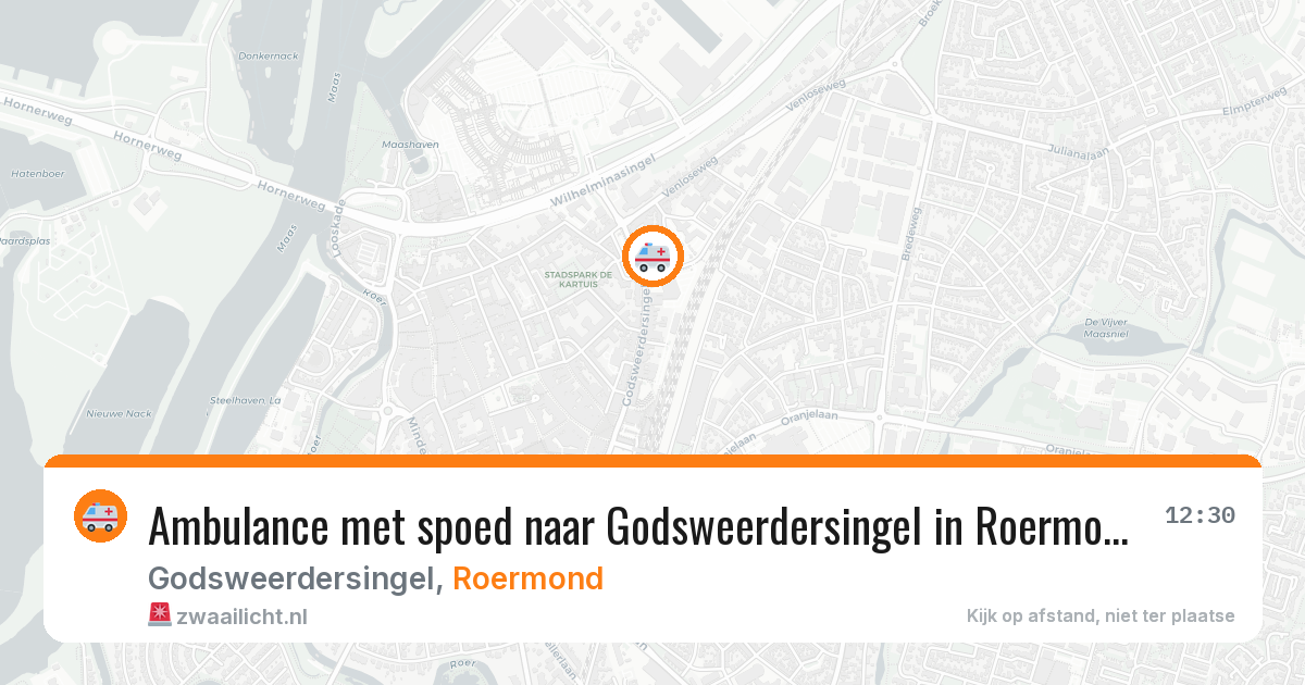 Ambulance met spoed naar Godsweerdersingel in Roermond — 30 jan 2026
