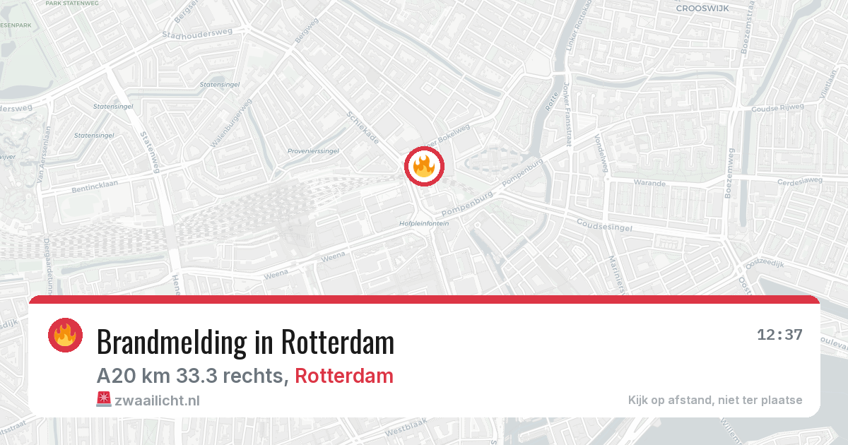 Brandmelding in Rotterdam — 16 mei 2026