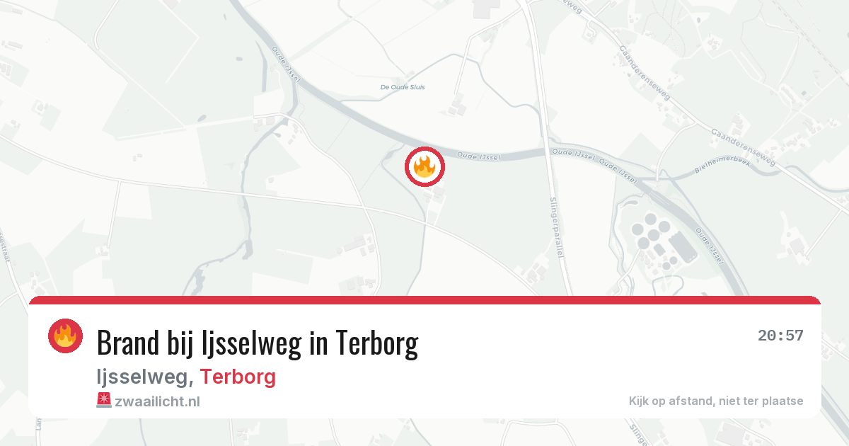 Brand bij Ijsselweg in Terborg — 21 mrt 2026