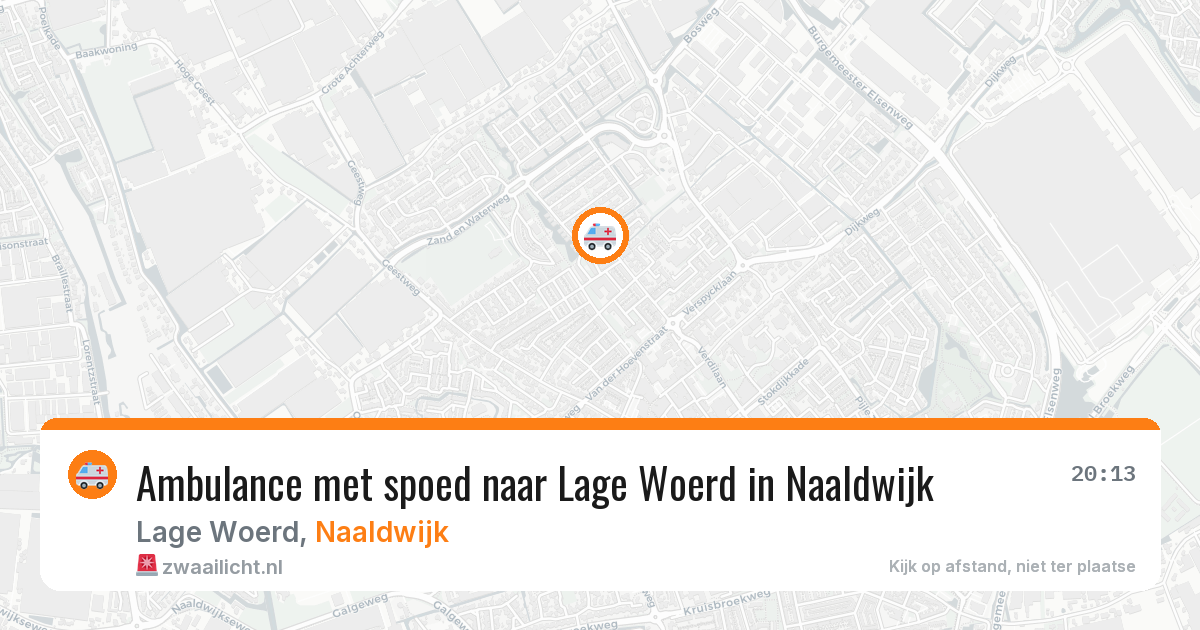 Ambulance met spoed naar Lage Woerd in Naaldwijk — 11 jun 2026