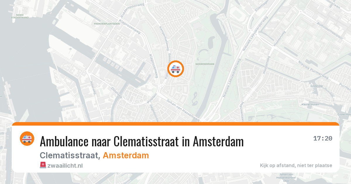 Ambulance naar Clematisstraat in Amsterdam — 12 aug 2026