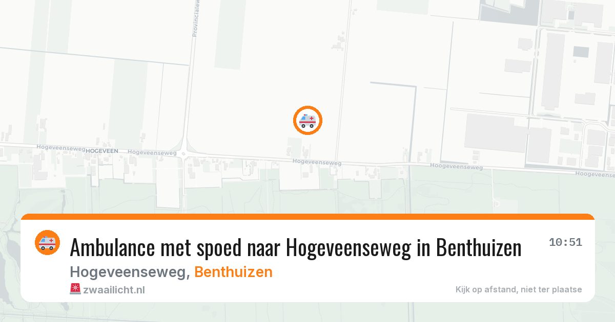 Ambulance met spoed naar Hogeveenseweg in Benthuizen — 1 apr 2026