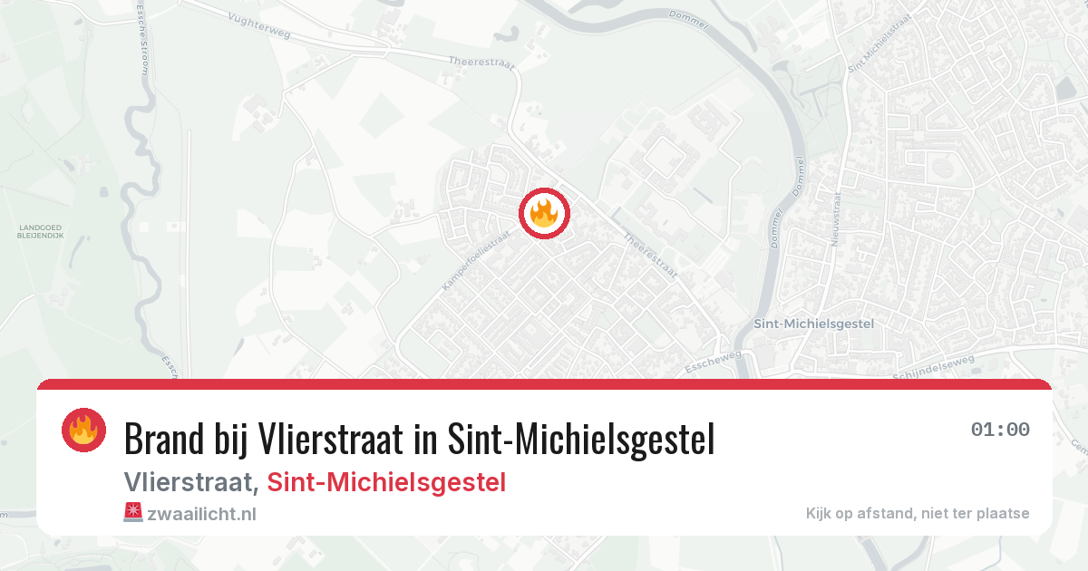 Brand bij Vlierstraat in Sint-Michielsgestel — 24 jul 2026