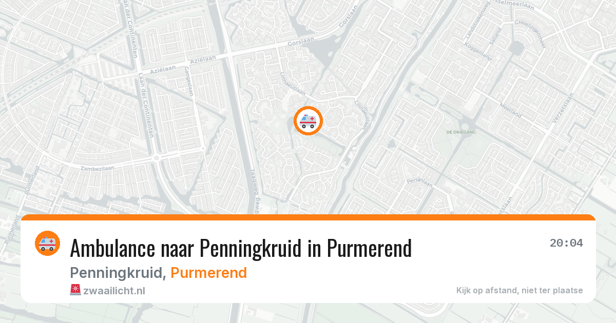 Ambulance naar Penningkruid in Purmerend — 3 aug 2026