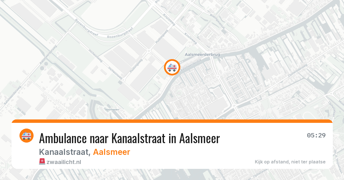 Ambulance naar Kanaalstraat in Aalsmeer — 20 jul 2026