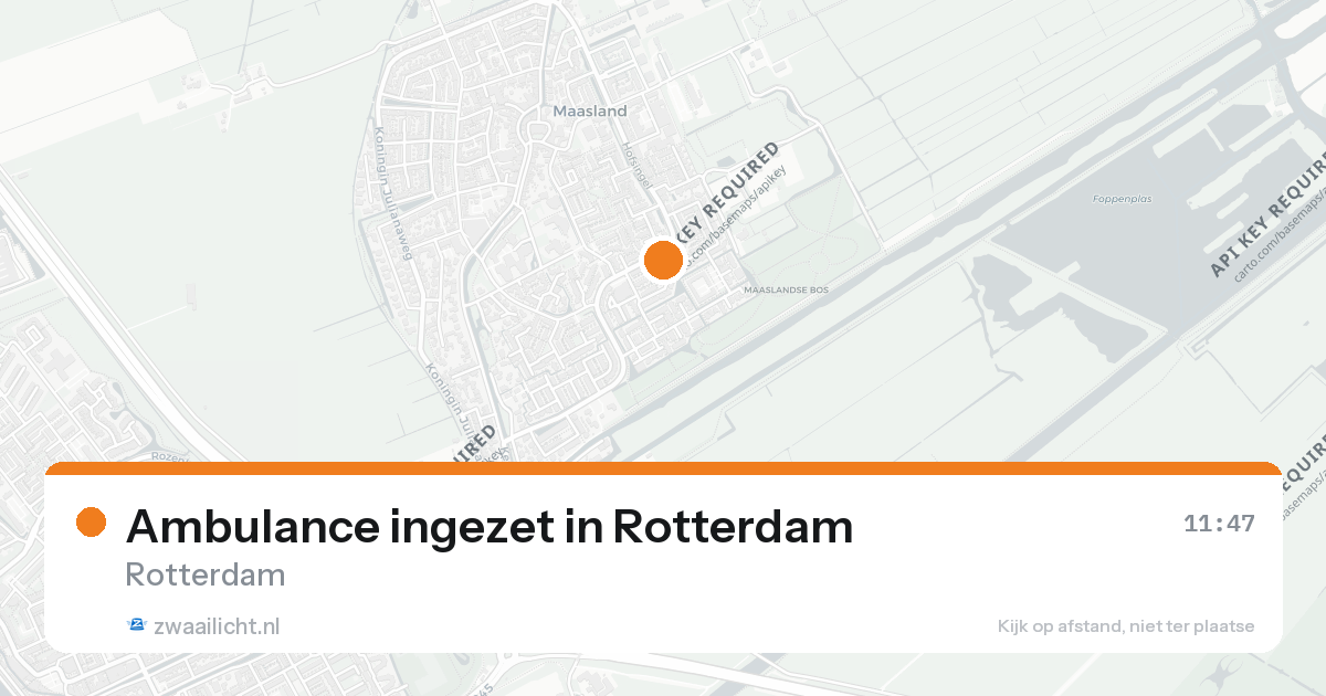 Ambulance ingezet in Rotterdam — 26 aug 2026