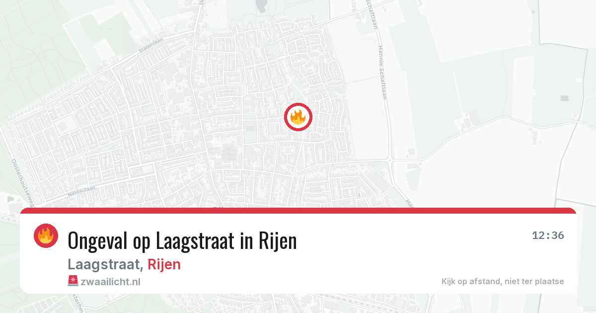 Ongeval op Laagstraat in Rijen — 10 aug 2026
