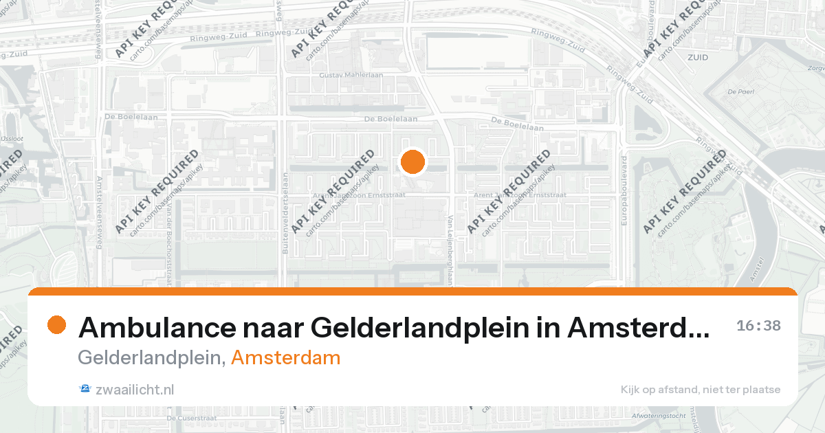 Ambulance naar Gelderlandplein in Amsterdam — 26 aug 2026